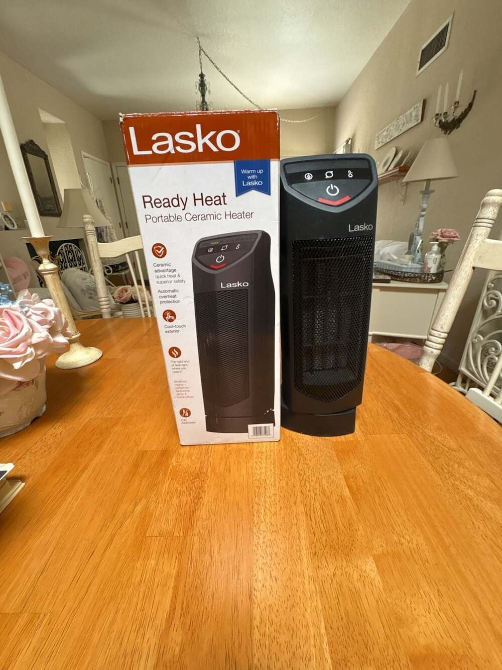 Lasko Ready Heat Portable Ceramic Tower Space Heater